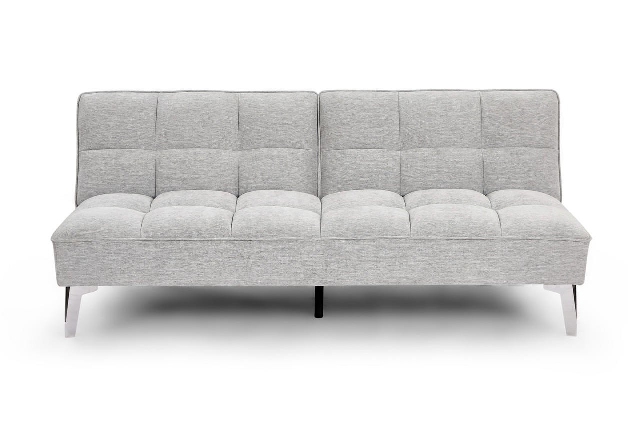 Venosa Light Grey Fabric 3 Seater Sofa Bed - Image 4