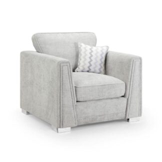 Elstowe Grey Fabric Armchair