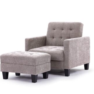 Barrett Beige Fabric Armchair Sofa Bed
