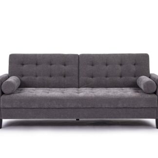 Barrett Dark Grey Fabric 3 Seater Sofa Bed