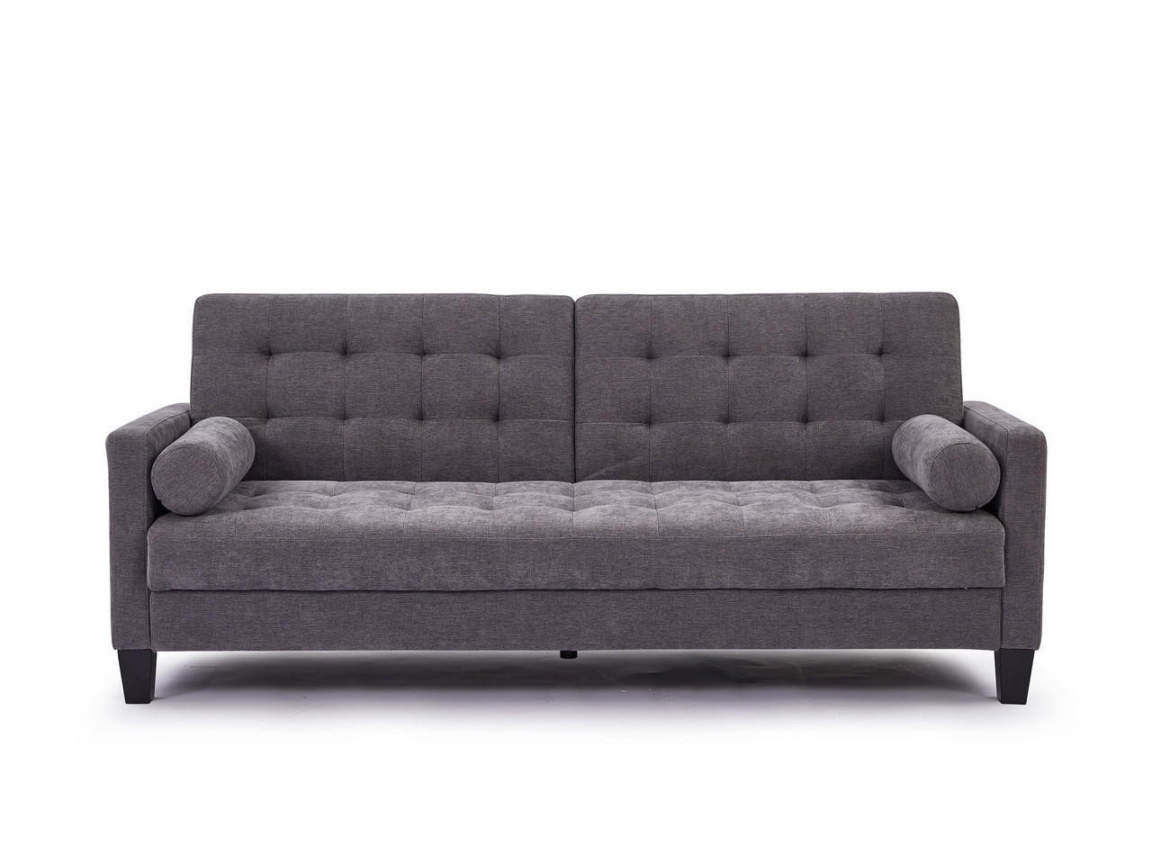 Barrett Dark Grey Fabric 3 Seater Sofa Bed