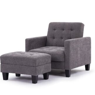 Barrett Dark Grey Fabric Armchair Sofa Bed