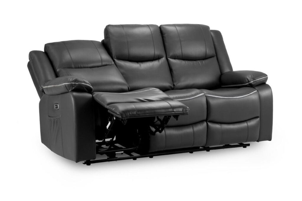 Honeypot furniture harald electric recliner sofa black 3 seater 06244.jpg