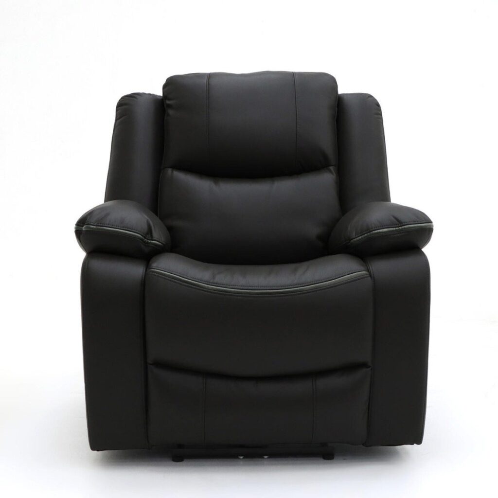 Honeypot furniture harald electric recliner sofa black armchair 92620.jpg