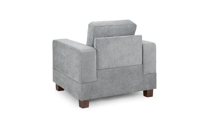 Aylin Grey Fabric Armchair - Image 6