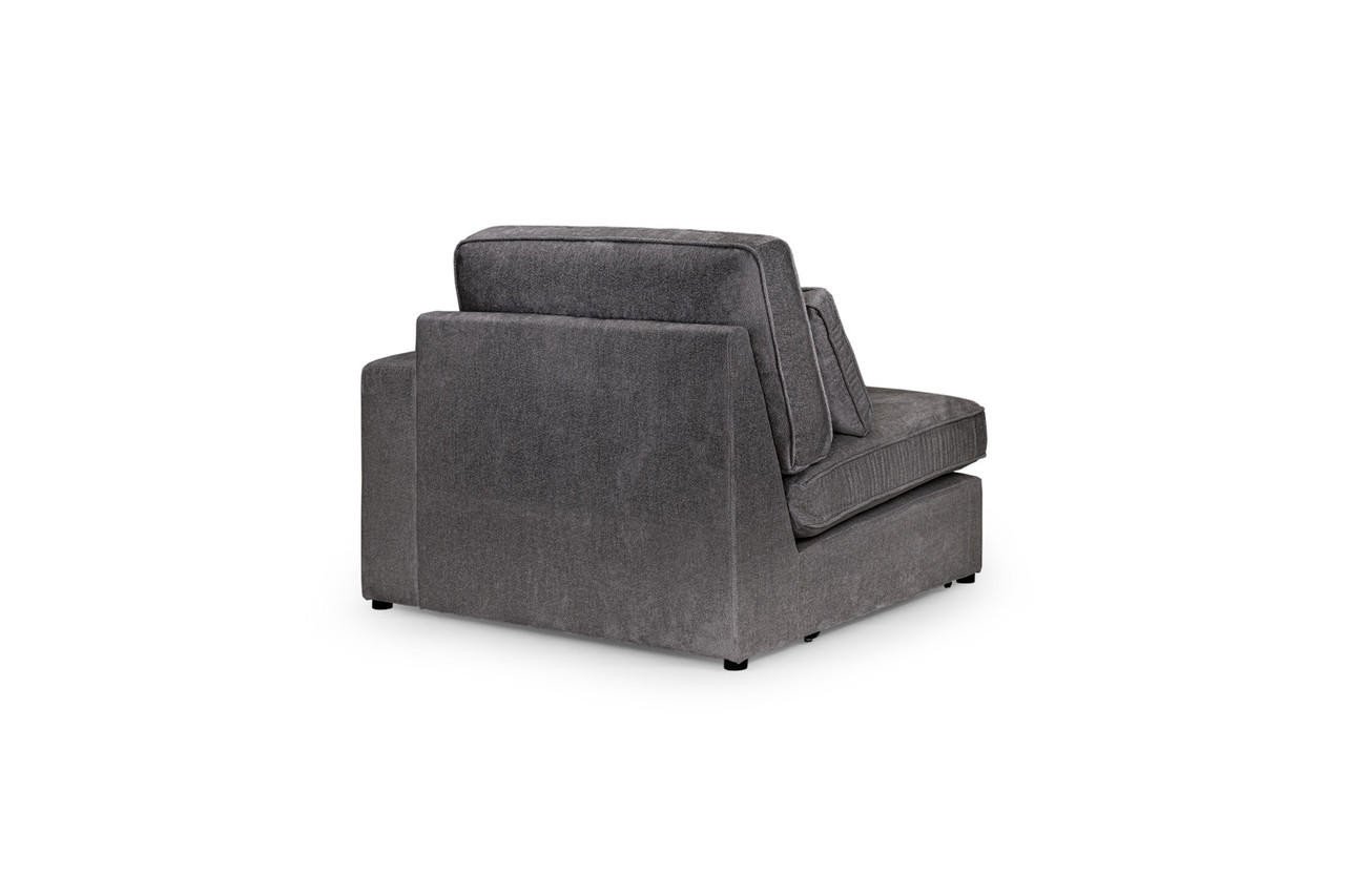 Landos Grey Fabric Modular Right Hand Arm Piece - Image 2