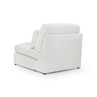 Landos Ivory Fabric Modular Armless Piece