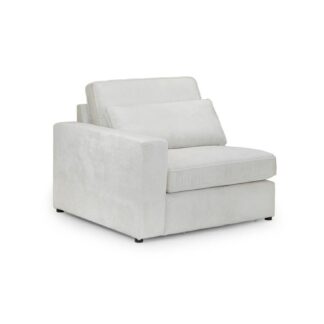 Landos Ivory Fabric Modular Left Hand Arm Piece