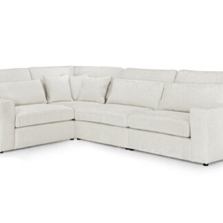 Landos Ivory Fabric Right Hand Facing Modular Corner Sofa
