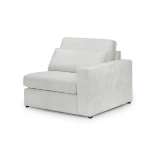 Landos Ivory Fabric Modular Right Hand Arm Piece