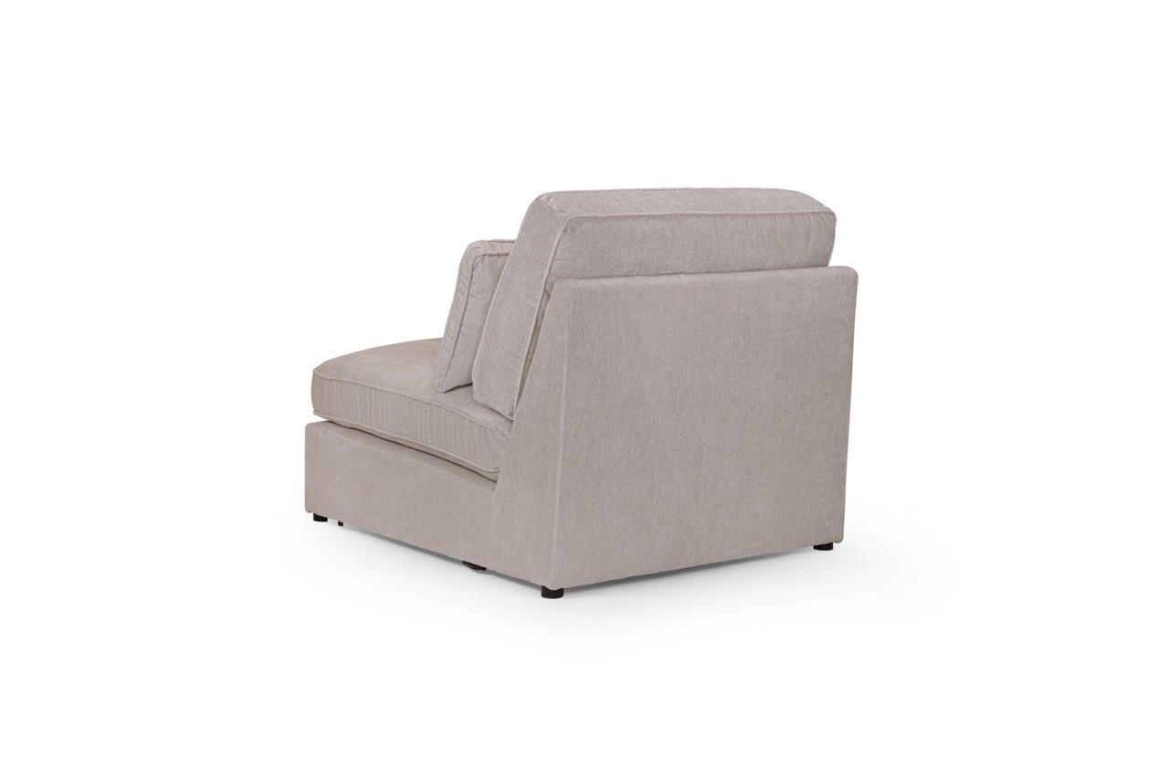 Landos Mocha Fabric Modular Left Hand Arm Piece - Image 2