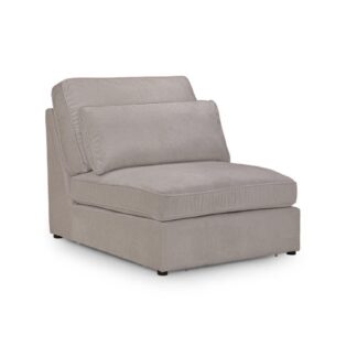 Landos Mocha Fabric Modular Armless Piece