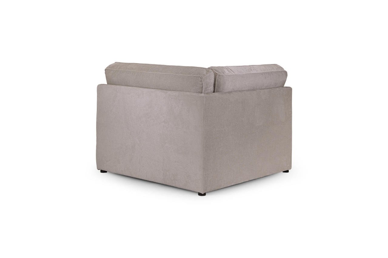 Landos Mocha Fabric Modular Corner Piece - Image 2