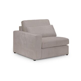 Landos Mocha Fabric Modular Left Hand Arm Piece