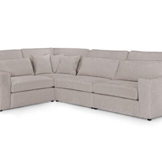Landos Mocha Fabric Left Hand Facing Modular Corner Sofa