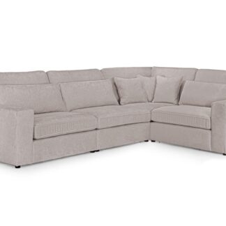 Landos Mocha Fabric Right Hand Facing Modular Corner Sofa