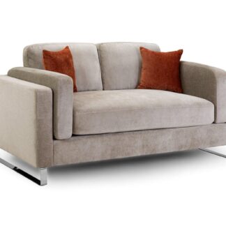 Ellis Beige Fabric 2 Seater Sofa