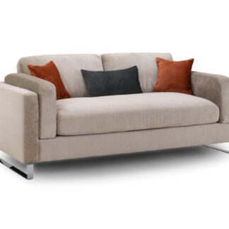 Ellis Beige Fabric 3 Seater Sofa