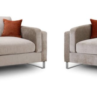 Ellis Beige Fabric 3+2 Sofa Set