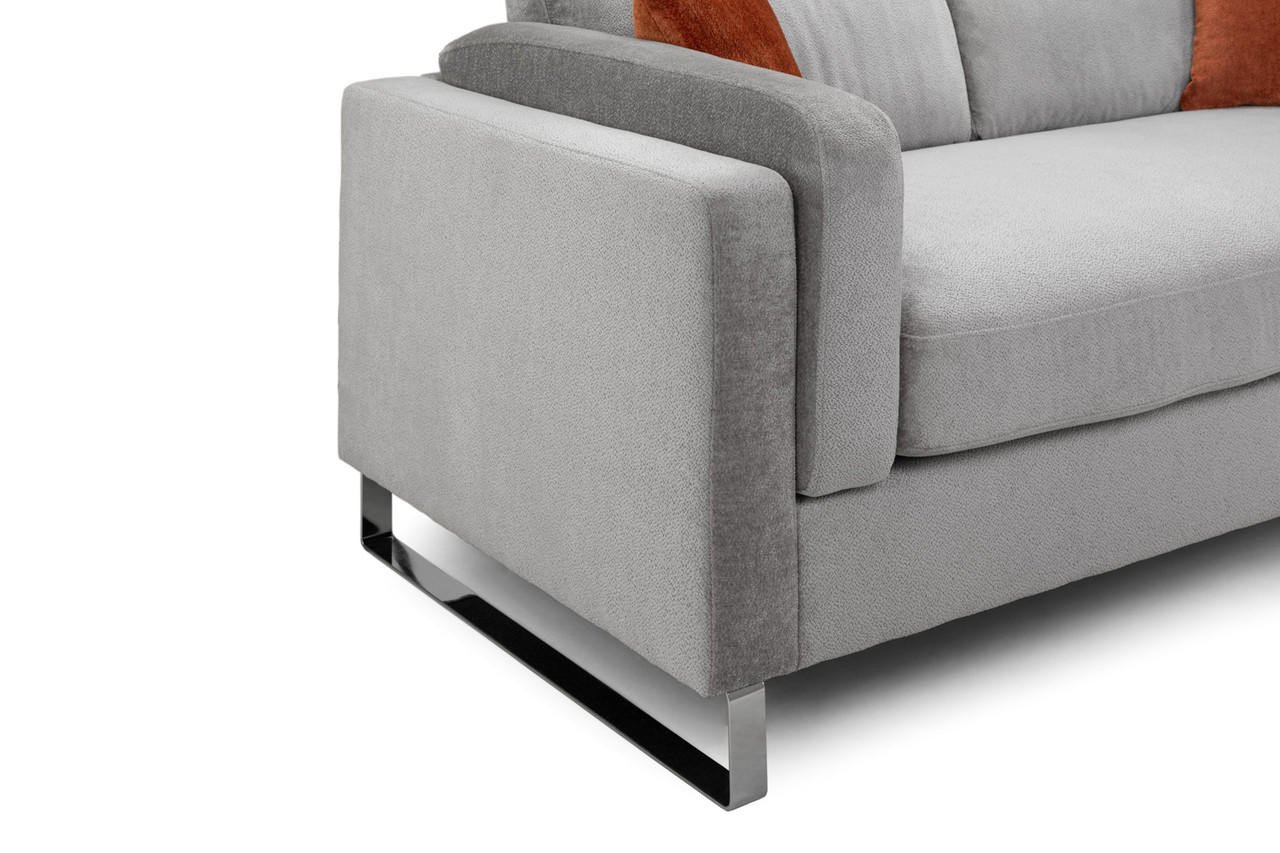 Ellis Grey Fabric Armchair - Image 5