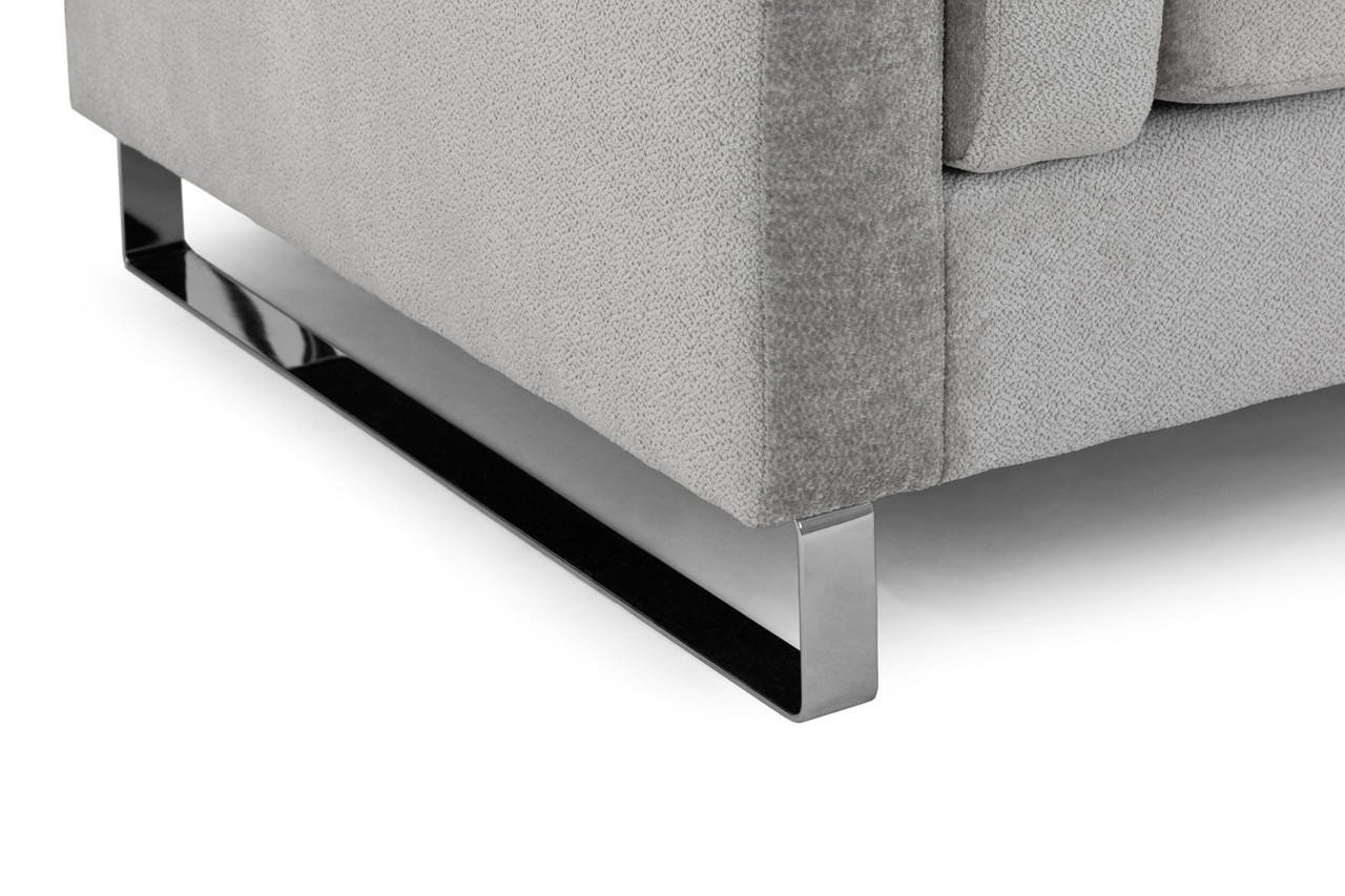 Ellis Grey Fabric Armchair - Image 6