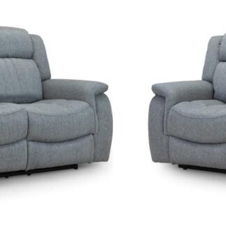 Inden Grey Fabric Electric Recliner 3+2 Sofa Set