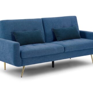 Ascent Blue Fabric 3 Seater Sofa Bed