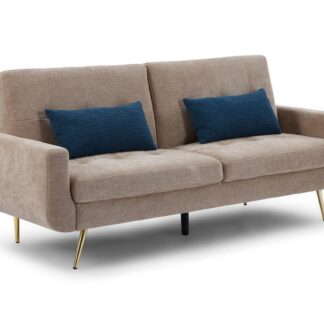 Ascent Mocha Fabric 3 Seater Sofa Bed