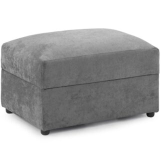 Lorcan Grey Fabric Footstool