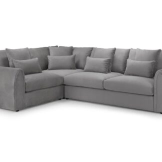 Alara Grey Fabric Left Hand Facing Corner Sofa
