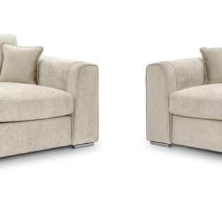Valante Beige Fabric 3+2 Sofa Set