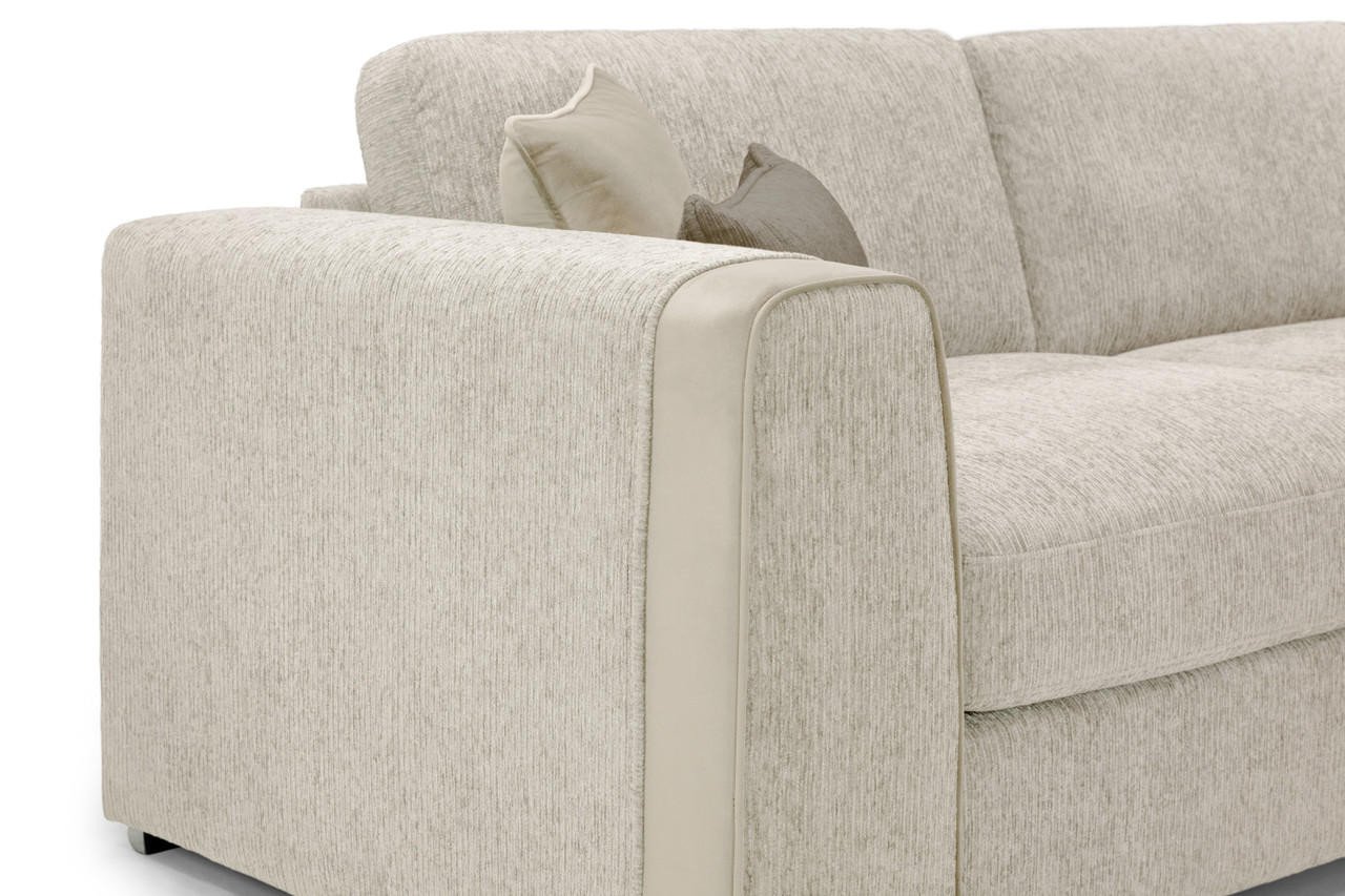 Valante Beige Fabric 2 Seater Sofa - Image 6