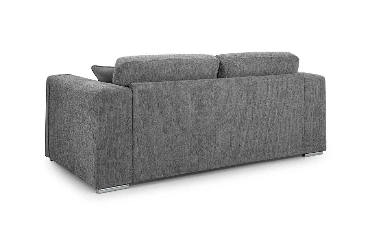 Valante Grey Fabric 3 Seater Sofa - Image 3
