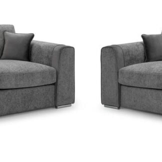 Valante Grey Fabric 3+2 Sofa Set