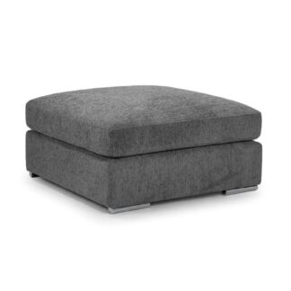 Valante Grey Fabric Footstool