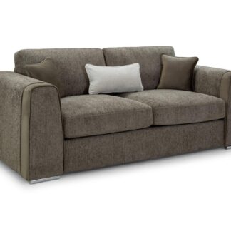 Valante Mocha Fabric 3 Seater Sofa