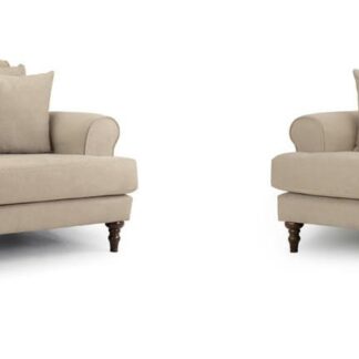 Vinson Beige Fabric 3+2 Sofa Set