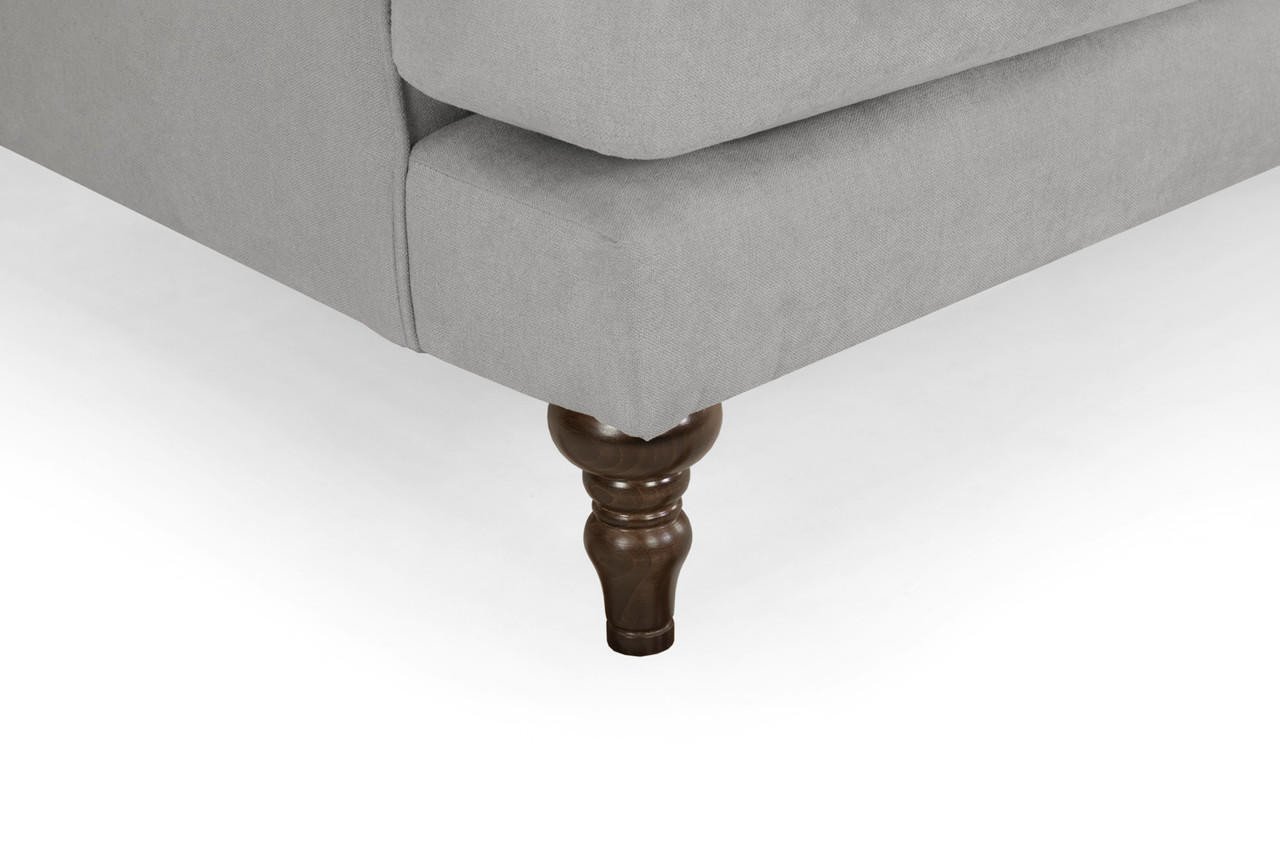 Vinson Grey Fabric 4 Seater Sofa - Image 6