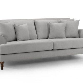 Vinson Grey Fabric 4 Seater Sofa