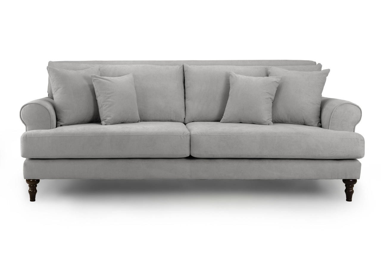 Vinson Grey Fabric 4 Seater Sofa - Image 2