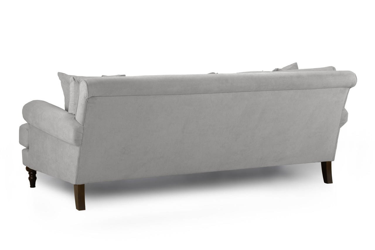 Vinson Grey Fabric 4 Seater Sofa - Image 3