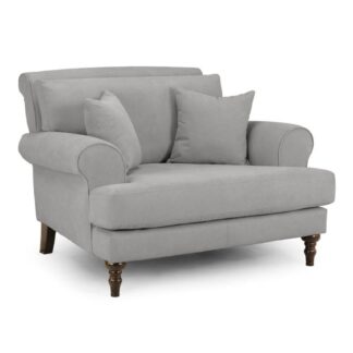 Vinson Grey Fabric Armchair