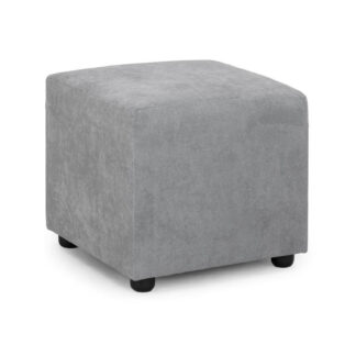 Burnsall Grey Fabric Footstool