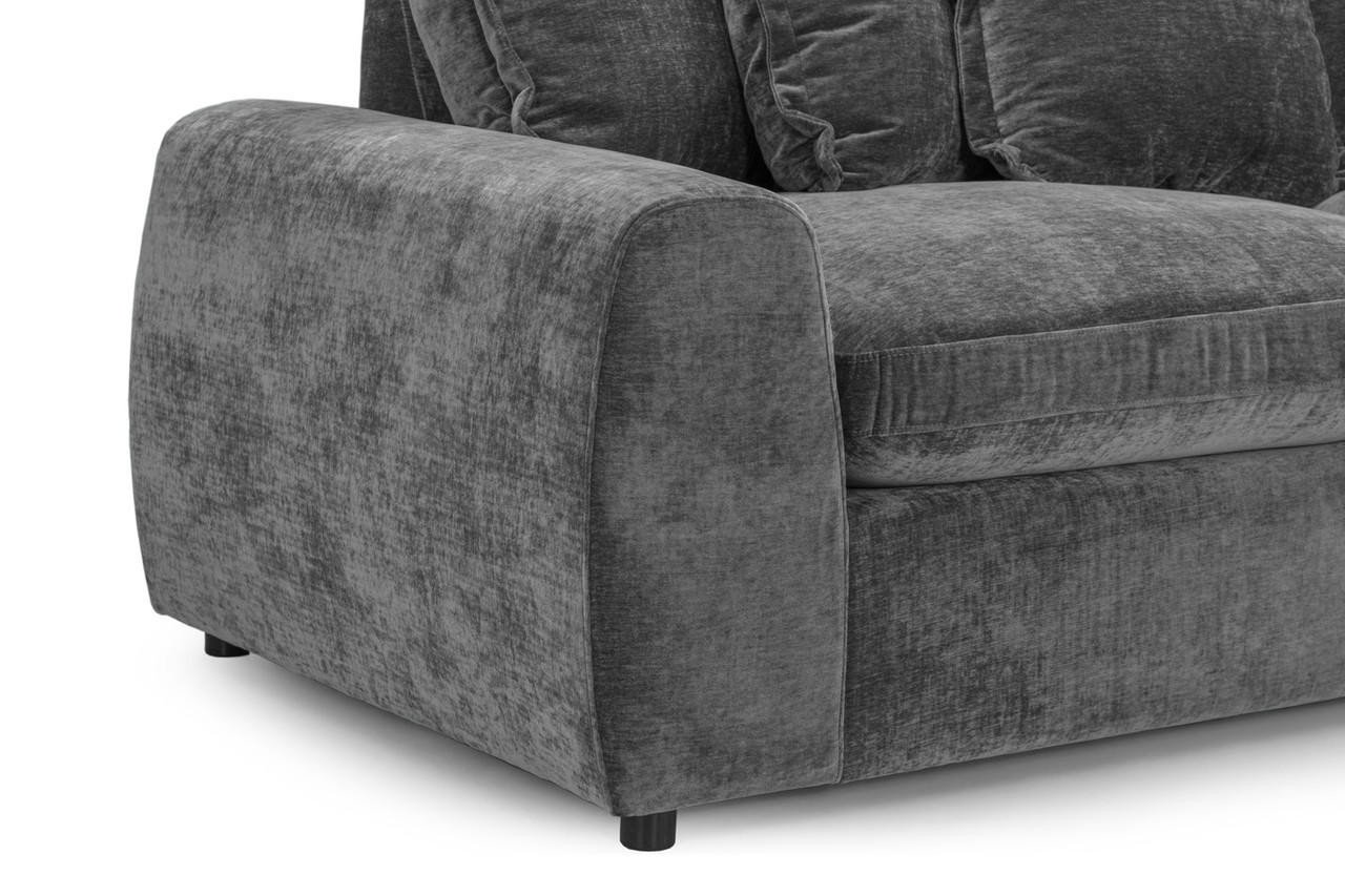 Lucius Grey Fabric Right Hand Facing Corner Sofa - Image 4