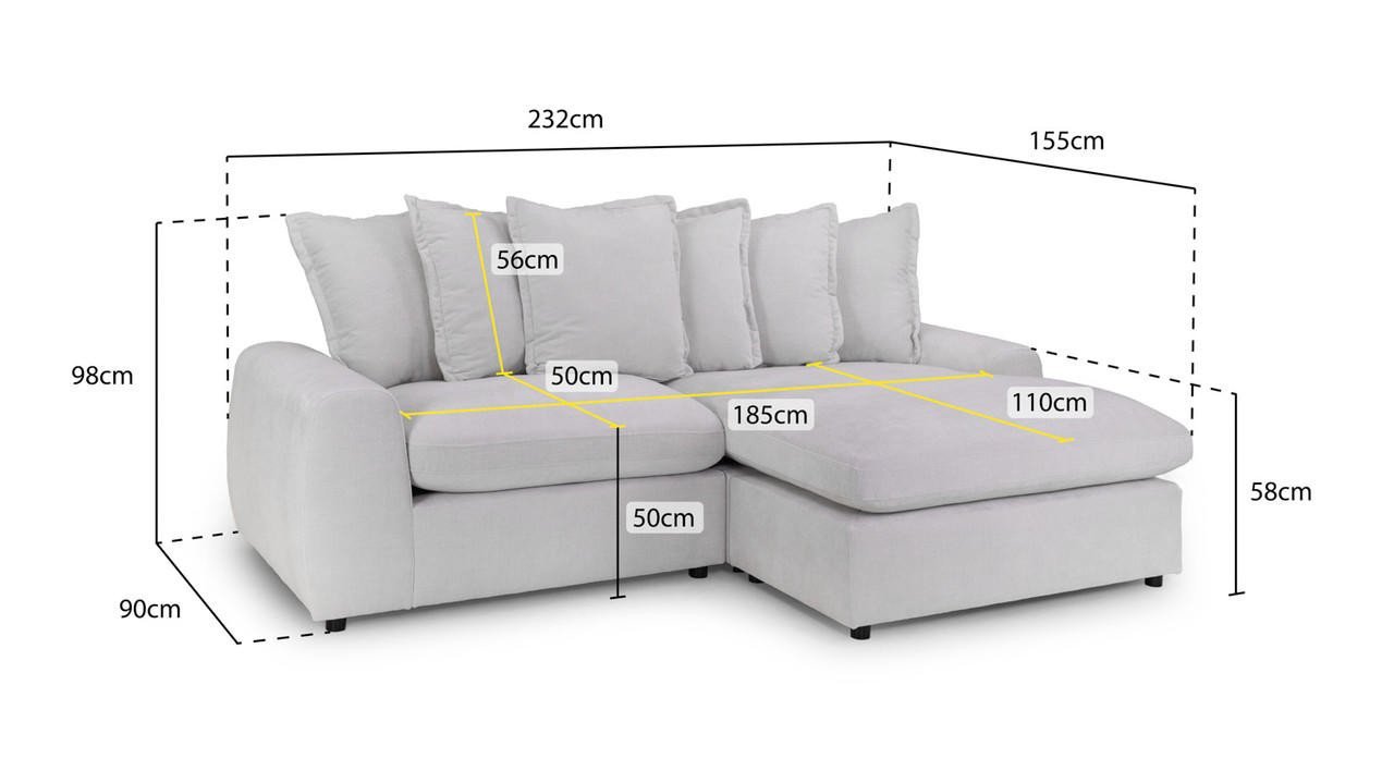 Lucius Teal Fabric Left Hand Facing Corner Sofa - Image 2