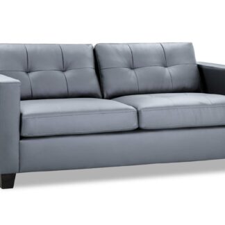 Aylin Grey Leather 3 Seater Sofa