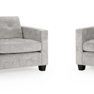 Aylin Grey Fabric 3+2 Sofa Set