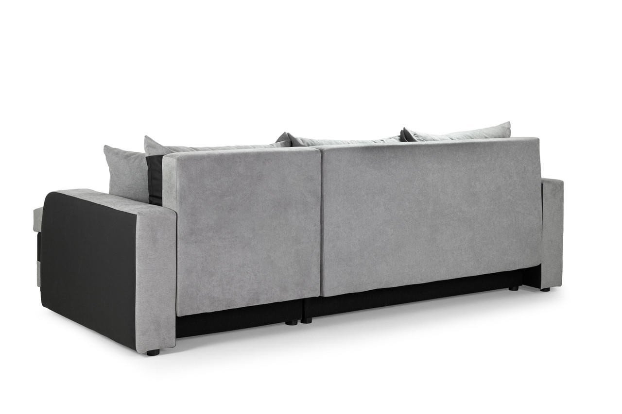 Wander Black and Grey Universal Corner Sofa Bed - Image 4