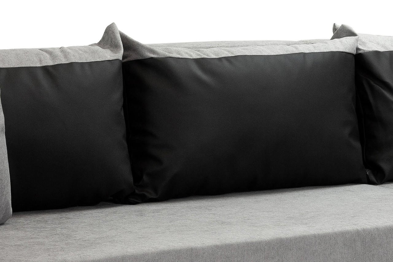 Wander Black and Grey Universal Corner Sofa Bed - Image 6