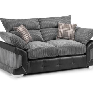 Horace Black and Grey 2 Seater Sofa